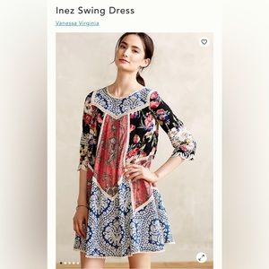 ANTHROPOLOGIE  Vanessa Virginia Inez Swing Dress